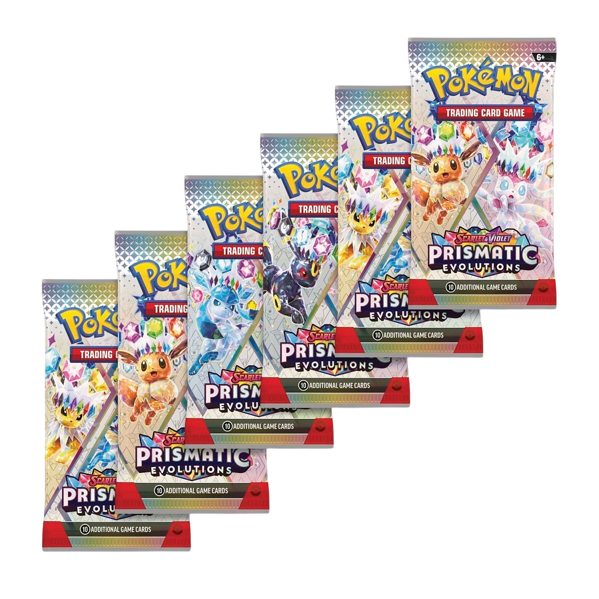 Pokémon TCG: Scarlet & Violet-Prismatic Evolutions Booster Bundle (6 Packs)