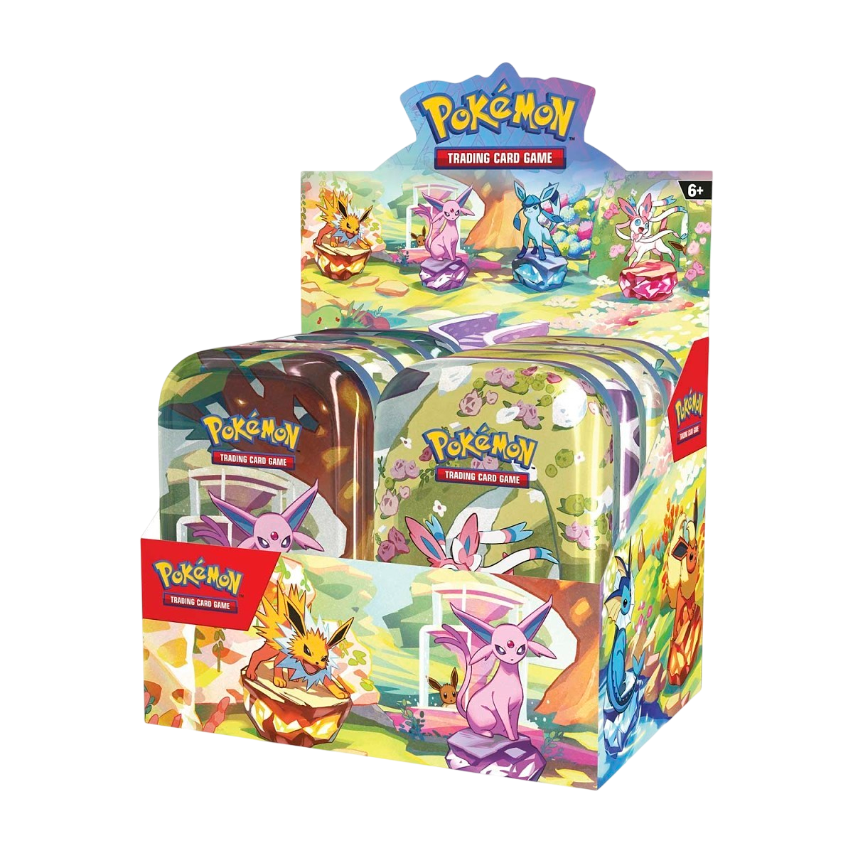 Pokémon TCG: Scarlet & Violet-Prismatic Evolutions Mini Tin Display (8 Tins)