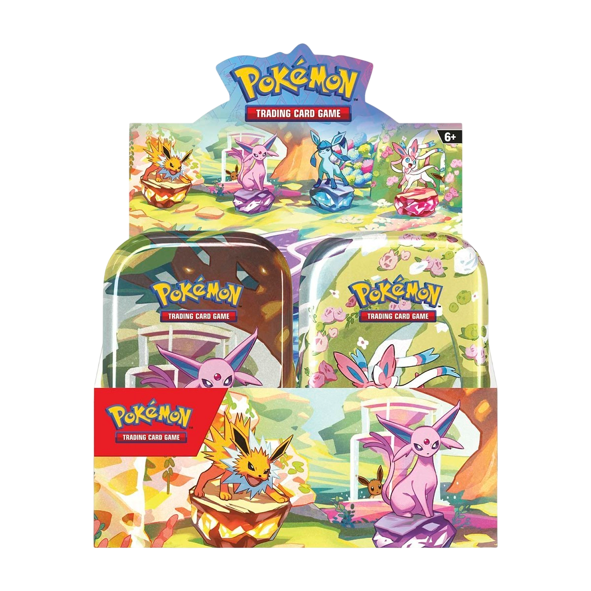 Pokémon TCG: Scarlet & Violet-Prismatic Evolutions Mini Tin Display (8 Tins)