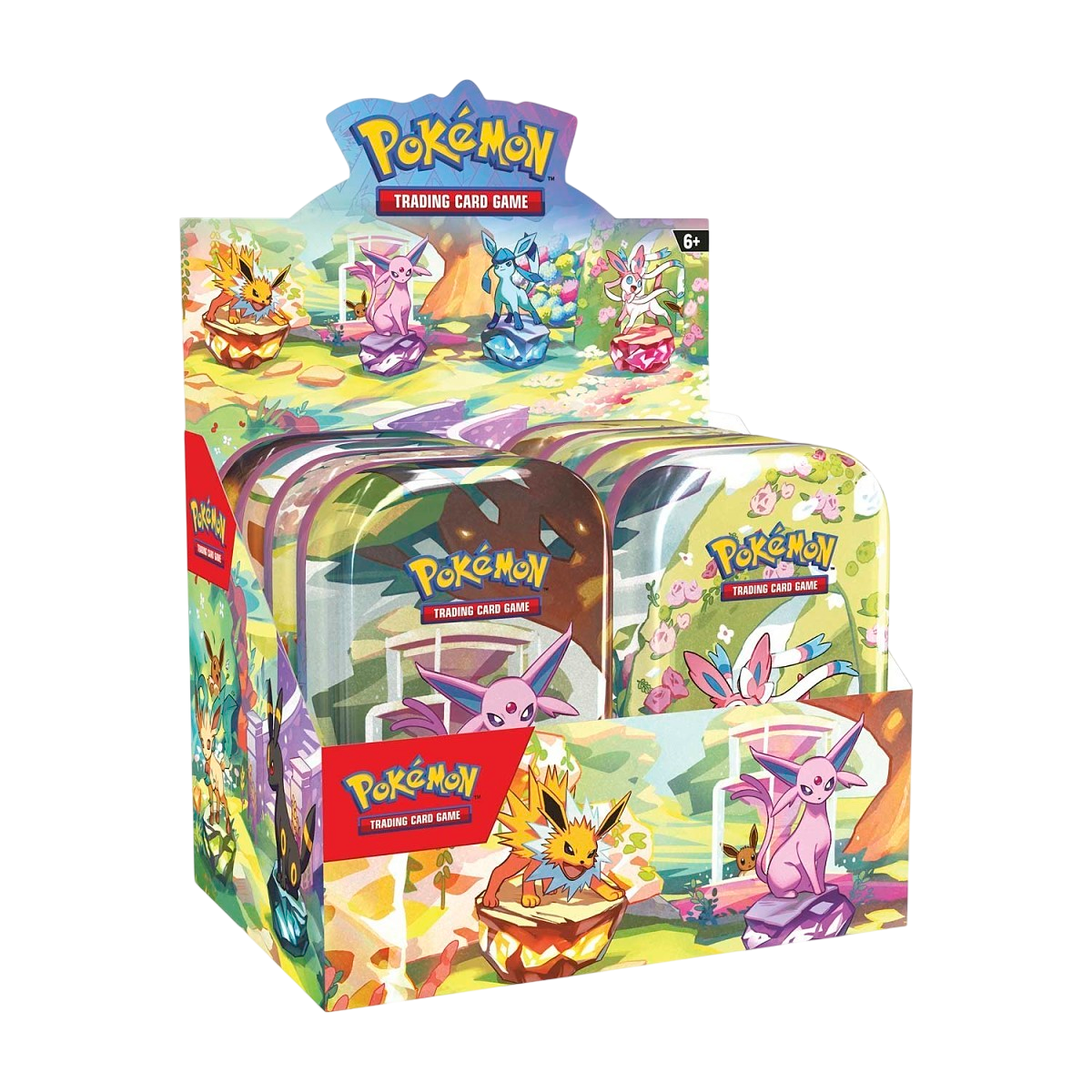 Pokémon TCG: Scarlet & Violet-Prismatic Evolutions Mini Tin Display (8 Tins)