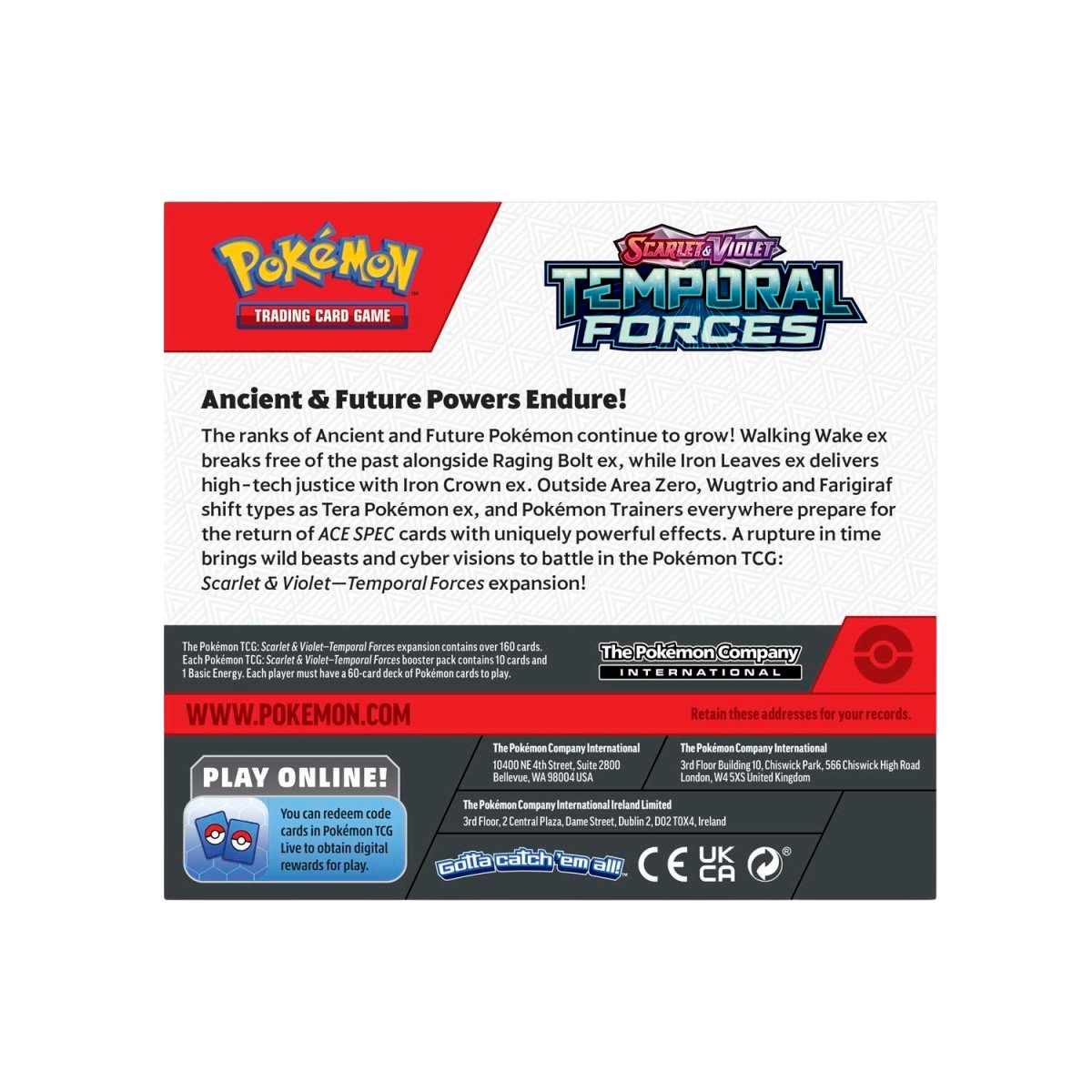 Pokémon TCG: Scarlet & Violet-Temporal Forces Booster Display Box (36 Packs)