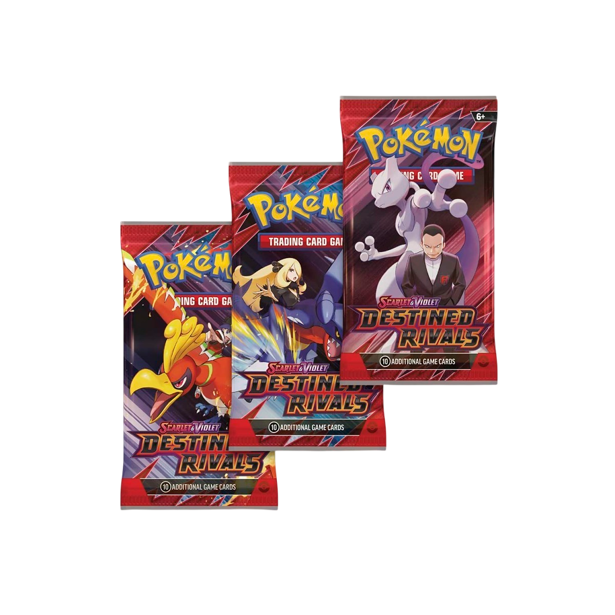 Pokémon TCG: Scarlet & Violet-Destined Rivals 3 Booster Packs & Zebstrika Promo Card