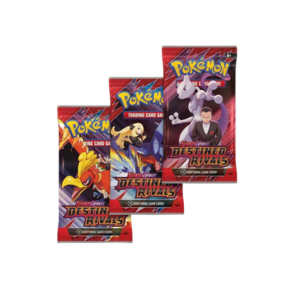 Pokémon TCG: Scarlet & Violet-Destined Rivals 3 Booster Packs & Zebstrika Promo Card
