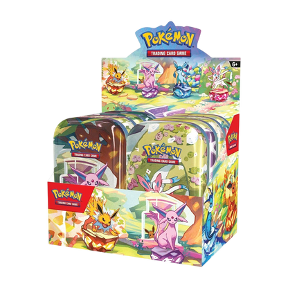 Pokémon TCG: Scarlet & Violet-Prismatic Evolutions Mini Tin Display (8 Tins)