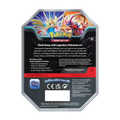 Pokémon TCG: Slashing Legends Tin (Koraidon ex)