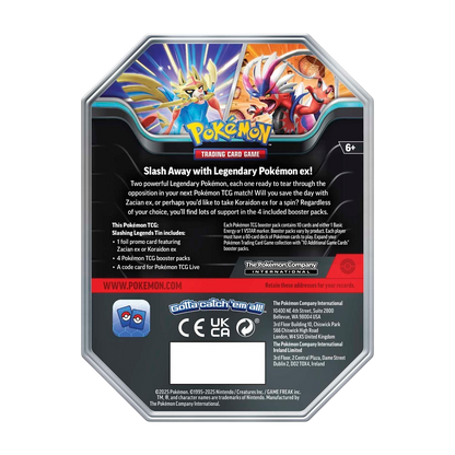 Pokémon TCG: Slashing Legends Tin (Zacian ex)