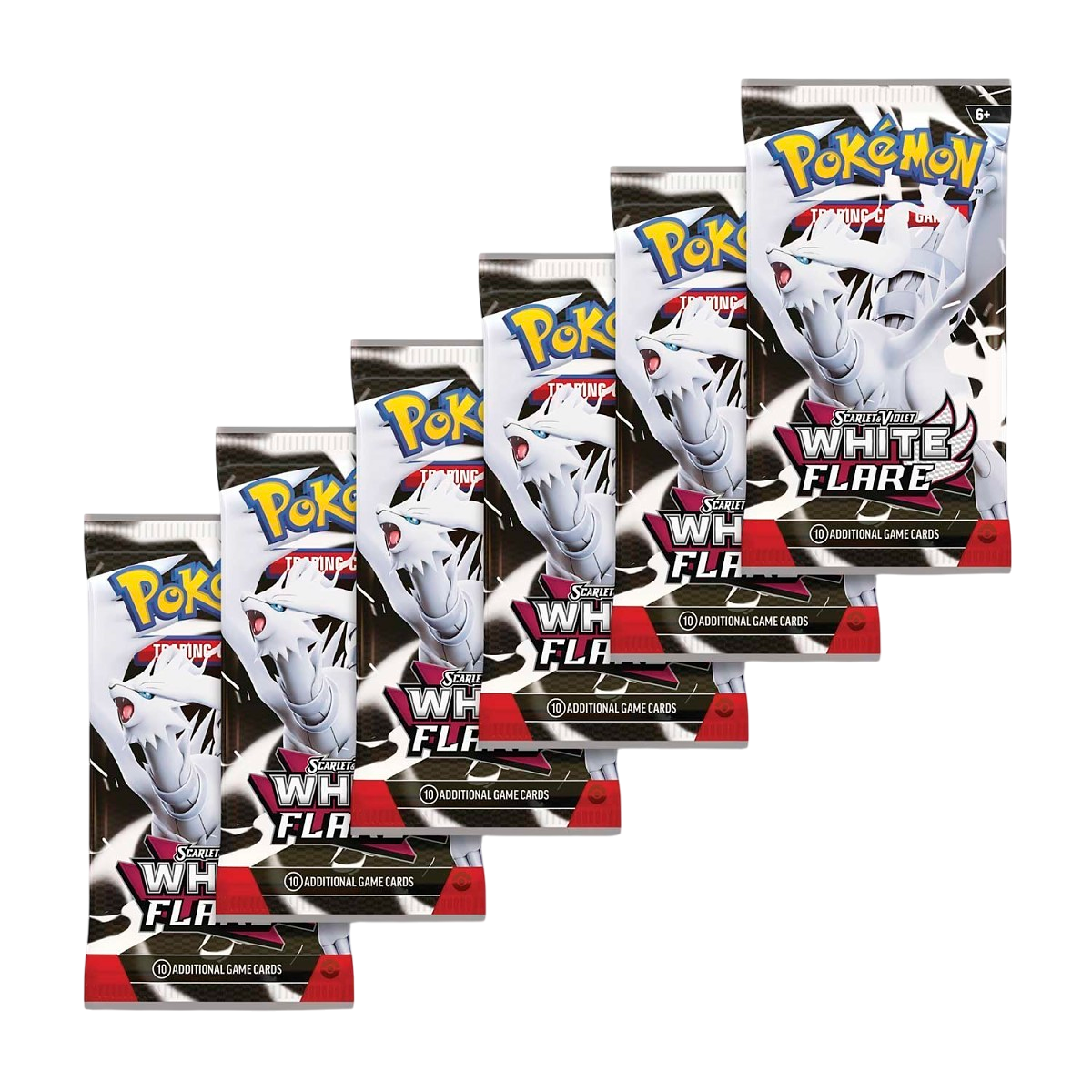 Pokémon TCG: Scarlet & Violet-White Flare Booster Bundle (6 Packs)