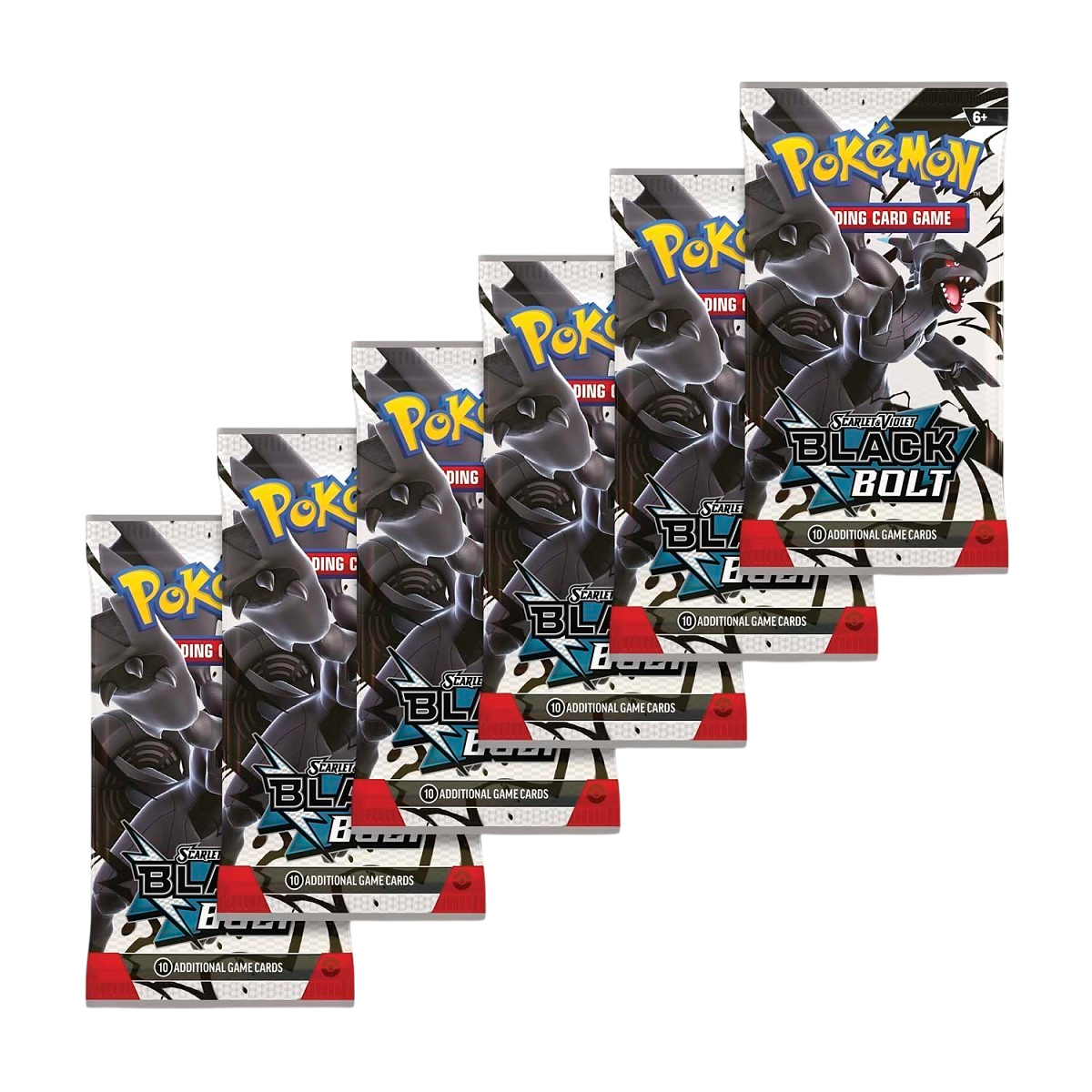 Pokémon TCG: Scarlet & Violet-Black Bolt Booster Bundle (6 Packs)