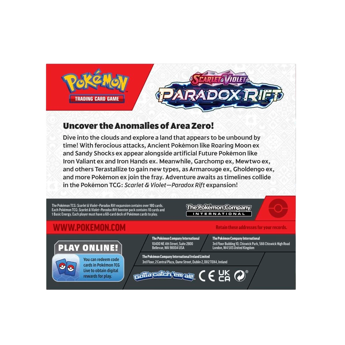 Pokémon TCG: Scarlet & Violet-Paradox Rift Booster Display Box (36 Packs)