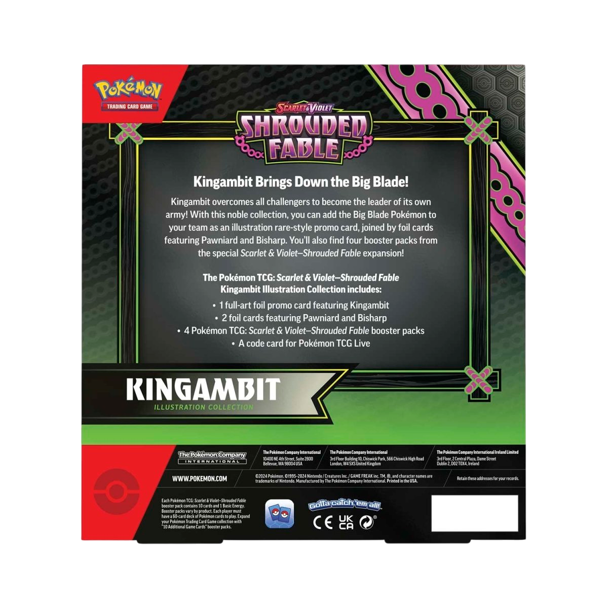 Pokémon TCG: Scarlet & Violet-Shrouded Fable Kingambit Illustration Collection
