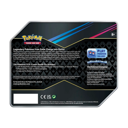 Pokémon TCG: Crown Zenith Tin (Galarian Articuno)