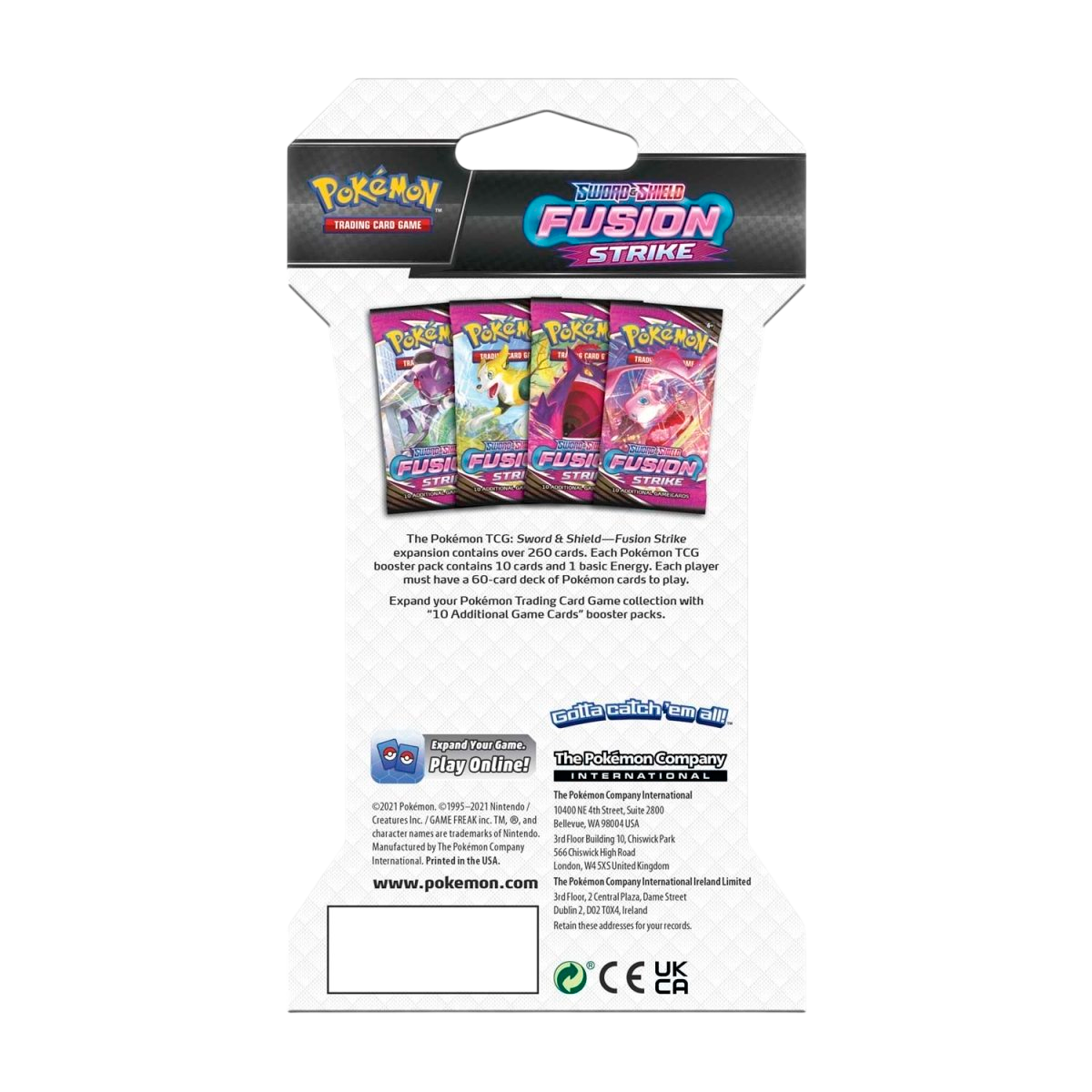 Pokémon TCG: Sword & Shield-Fusion Strike Sleeved Booster Pack (10 Cards)